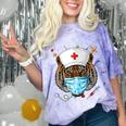 Tiger Nurse RN ER Nursing School Graduation Comfort Color Blast T-Shirt Amethyst