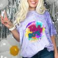 Totally 80's Tie Dye Retro Vibes 1980s Style Nostalgia Comfort Color Blast T-Shirt Amethyst
