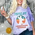 Trust Me I'Ve Got A Communications Degree College Graduation Comfort Color Blast T-Shirt Amethyst
