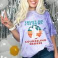 Trust Me I'Ve Got A Counseling Degree College Graduation Comfort Color Blast T-Shirt Amethyst