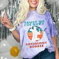 Trust Me I'Ve Got A Sociology Degree College Graduation Comfort Color Blast T-Shirt Amethyst