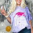 Two Degrees Hotter Graduation 2025 Diploma College Masters Comfort Color Blast T-Shirt Amethyst