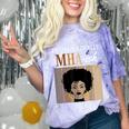 Unapologetically MHA-Ish Student Graduation Afro Comfort Color Blast T-Shirt Amethyst