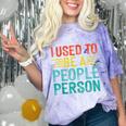 I Used To Be A People Person I Introvert Comfort Color Blast T-Shirt Amethyst