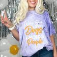 Wears Loves Dogs Avoids People I Introvert Comfort Color Blast T-Shirt Amethyst Wears Loves Dogs Avoids People I Introvert Comfort Color Blast T-Shirt Amethyst