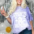 I Went Outside Once Introverts Joke Social Loner Comfort Color Blast T-Shirt Amethyst