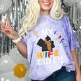 My Wife Did It Graduation Congratulation Graduate You Did It Comfort Color Blast T-Shirt Amethyst