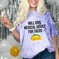 Will Give Medical Advice For Tacos Shirt Graduation MD Comfort Color Blast T-Shirt Amethyst