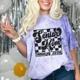Women Senior Mom Class Of 2026 Retro Graduation Senior Mama Comfort Color Blast T-Shirt Amethyst