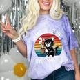 Women's Hang On Let Me Overthink Cat Coffee Retro Introvert Comfort Color Blast T-Shirt Amethyst Women's Hang On Let Me Overthink Cat Coffee Retro Introvert Comfort Color Blast T-Shirt Amethyst