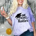 Women's One Degree Hotter College Masters PhD Graduation Party Comfort Color Blast T-Shirt Amethyst