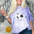 Women's Senior Nana Class Of 2026 Soccer Graduation Heart Comfort Color Blast T-Shirt Amethyst