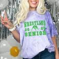 Wrestling Senior Night Wrestling Senior 2025 Graduation 32 Comfort Color Blast T-Shirt Amethyst