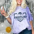Wrestling Senior Night Wrestling Senior 2025 Graduation 66 Comfort Color Blast T-Shirt Amethyst