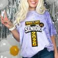 Wrestling Senior Night Senior 2026 Faith Cross Graduation Comfort Color Blast T-Shirt Amethyst