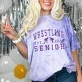Wrestling Senior Night Wrestling Senior 2026 Graduation 84 Comfort Color Blast T-Shirt Amethyst