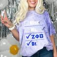 Zeta Phi Beta Doctor Graduation Zeta Phi Beta HBCU Doctor Comfort Color Blast T-Shirt Amethyst