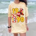 1990 Retro Raised On 90s Music Old School Nostalgia Punk Comfort Color Blast T-Shirt Citrine