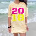 2018 Big Neon Numbers For The New Year Or Graduation Comfort Color Blast T-Shirt Citrine