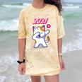 2021 Kindergarden Graduation Celebration Dapping Cat For Men Women Kids Comfort Color Blast T-Shirt Citrine
