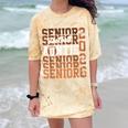 2026 Football Senior Auntie Graduation Matching Family Comfort Color Blast T-Shirt Citrine