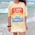2nd Grade Level Complete Graduation Student Video Gamer Comfort Color Blast T-Shirt Citrine