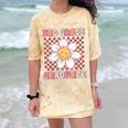3rd Grade Graduation Cute Groovy Last Day Of Third Grade Comfort Color Blast T-Shirt Citrine