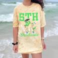 5th Grade Graduate Dinosaur Dab Graduation School Comfort Color Blast T-Shirt Citrine