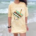 70s 80s 90s Retro Party Costume Nostalgia Cassette Comfort Color Blast T-Shirt Citrine