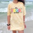 8th Eighth Grade Graduation 2025 Graduate Last Day Of School Comfort Color Blast T-Shirt Citrine