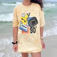 90s Retro Cassette And Walkman Nostalgia Graphic Tee Comfort Color Blast T-Shirt Citrine