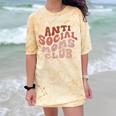 Anti Social Moms Club On Back Retro Introvert Unsociable Comfort Color Blast T-Shirt Citrine Anti Social Moms Club On Back Retro Introvert Unsociable Comfort Color Blast T-Shirt Citrine
