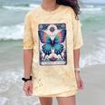 Antisocial Butterfly Introvert Distressed Comfort Color Blast T-Shirt Citrine
