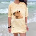 Antisocial Introvert Capybara Sarcastic Humor Comfort Color Blast T-Shirt Citrine