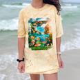 Aqua In The Skies Frutiger Aero Comfort Color Blast T-Shirt Citrine Aqua In The Skies Frutiger Aero Comfort Color Blast T-Shirt Citrine