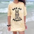 Bad At People Ferret Introvert Saying Slogan Comfort Color Blast T-Shirt Citrine Bad At People Ferret Introvert Saying Slogan Comfort Color Blast T-Shirt Citrine