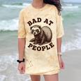 Bad At People Ferret Introvert Saying Slogan Tee Comfort Color Blast T-Shirt Citrine Bad At People Ferret Introvert Saying Slogan Tee Comfort Color Blast T-Shirt Citrine