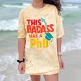 This Badass Has a PhD Doctor Graduation Comfort Color Blast T-Shirt Citrine