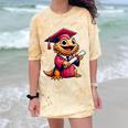 Bearded Dragon Graduation Kindergarten Elementary Girl Boy Comfort Color Blast T-Shirt Citrine