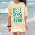 Best Dog Walker Ever Graduation New Shirt Dog Lover Comfort Color Blast T-Shirt Citrine