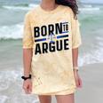 Born To Argue Graduation Lawyer Advocate Attorney Law Comfort Color Blast T-Shirt Citrine