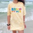 Bruh We Out Seniors End Of School Student Graduation Class Comfort Color Blast T-Shirt Citrine