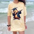Capybara Graduation Dabbing Capy Wearing Graduate Gown Comfort Color Blast T-Shirt Citrine