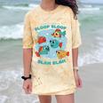 Cartoon Sarcasm Anti-Social Nihilism Introvert Fish Comfort Color Blast T-Shirt Citrine