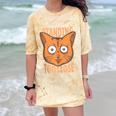 Cat Lover Antisocial Too Close Introvert People Hater Comfort Color Blast T-Shirt Citrine
