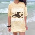 Chocolate Lab Dog Introvert Chocolate Labrador Retriever Comfort Color Blast T-Shirt Citrine