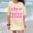 Class Of 2022 Pink Girls Shirt Graduation Comfort Color Blast T-Shirt Citrine