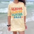 Class Of 2023 Senior 2023 Graduation Retro Seniors Comfort Color Blast T-Shirt Citrine