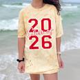 Class Of 2026 Graduation Red With Varsity Letters Comfort Color Blast T-Shirt Citrine