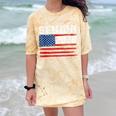 Class Of 2026 Senior Back To School American Flag Graduation Comfort Color Blast T-Shirt Citrine